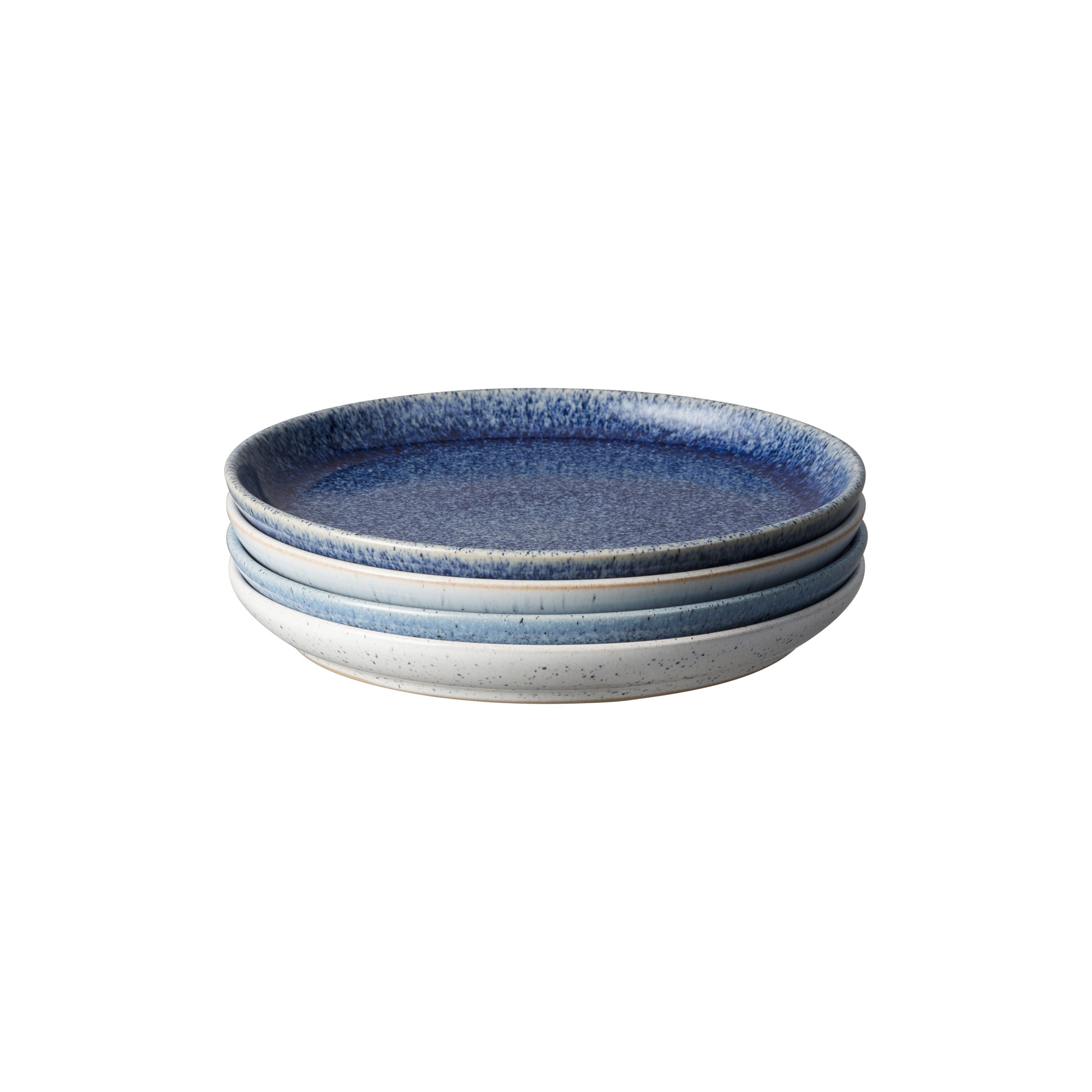Product photograph of Studio Blue 4 Piece Small Coupe Plate Set from Denby Retail Ltd